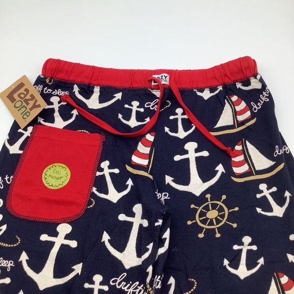 Lazy‎ One Mens Yoga PJ Pants Anchors Size XS NWT - Picture 5 of 7